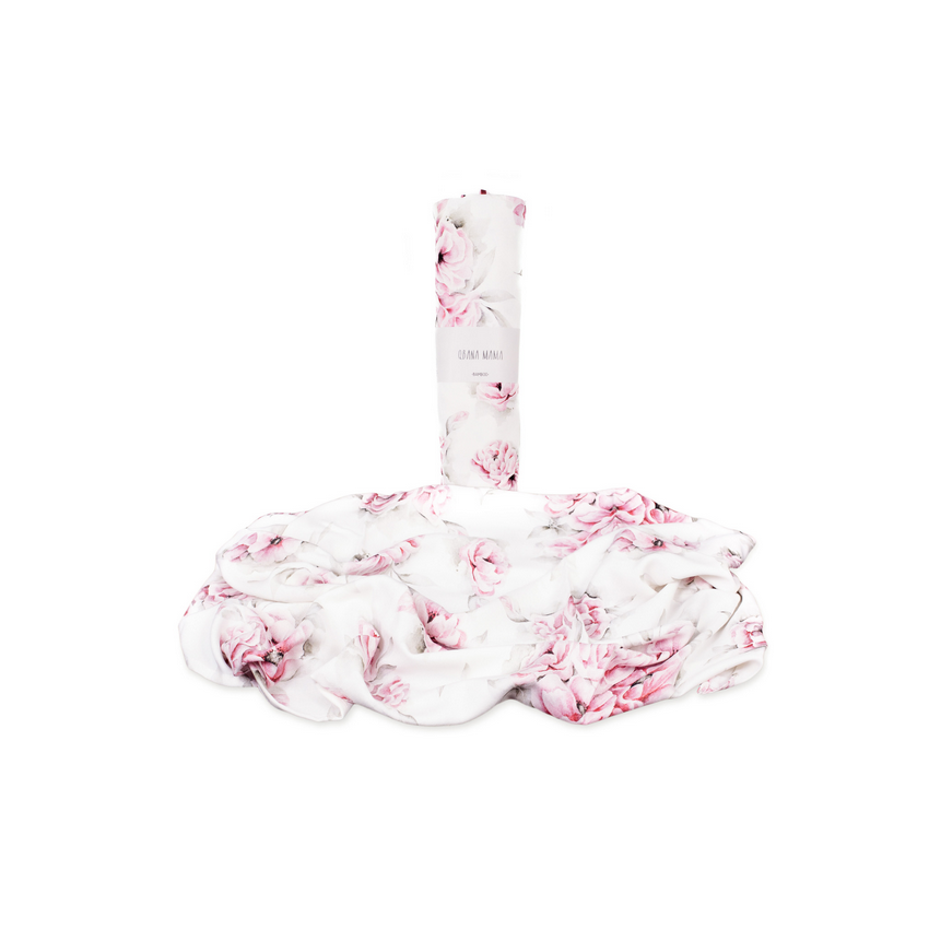 Qbana Mama - Bambus XL Swaddle Blossom 140x150cm