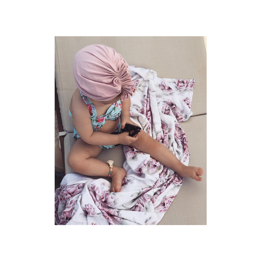 Qbana Mama - Bambus XL Swaddle Blossom 140x150cm