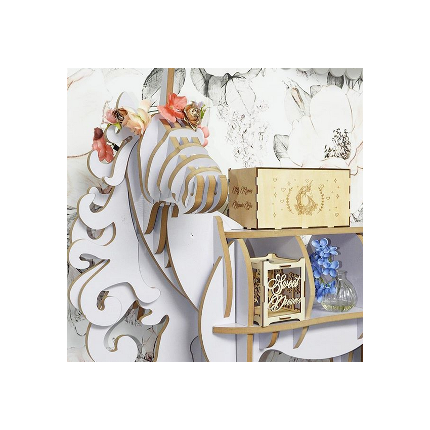 Devine Design - Einhorn Regal arktis- weiss