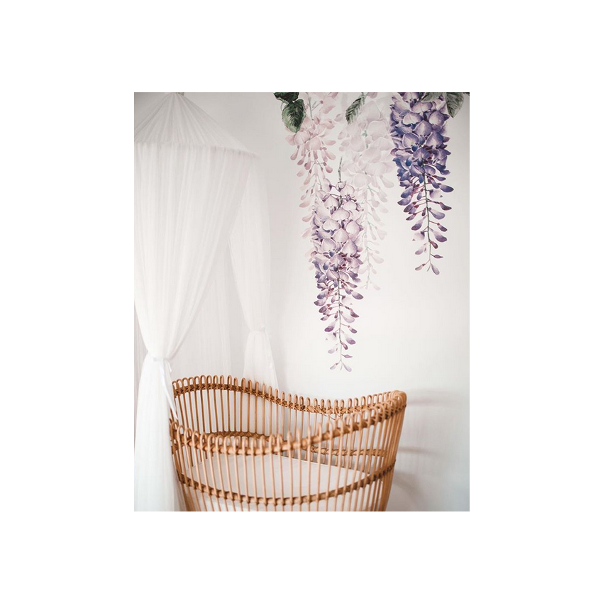 Little Rae Prints - Wandsticker Wisteria purple 1/2 Set
