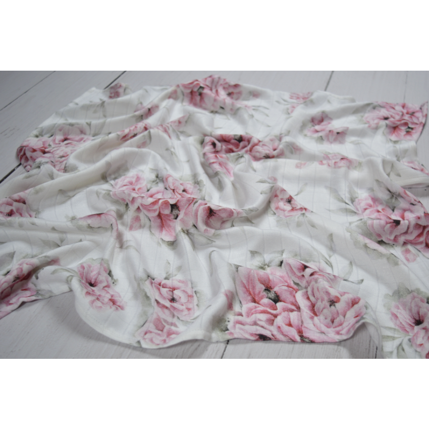 Qbana Mama - Bambus Muslin Blossom & Grau 2er Set