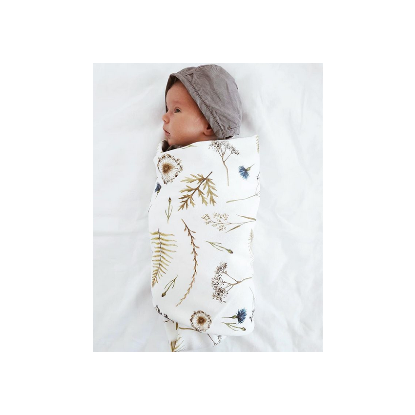 Qbana Mama - Bambus Muslin Swaddle Herbal 120 x 120cm