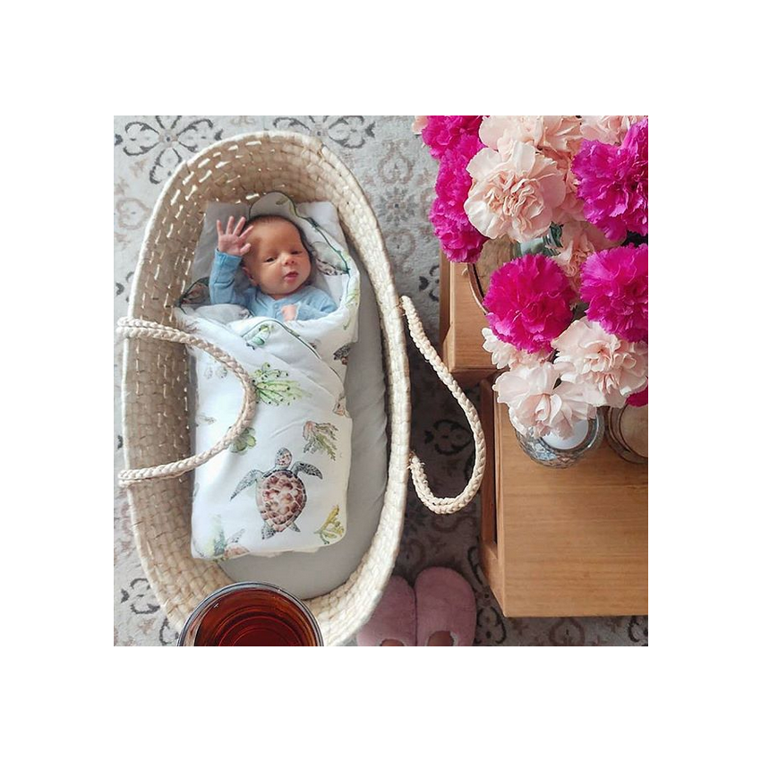 Qbana Mama - Baby- Wrap Pazifik Schildkröte