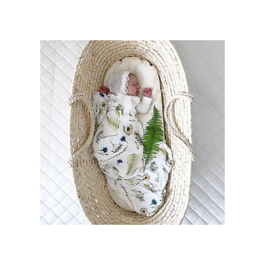 Qbana Mama - Bambus Muslin 2er Set Herbal