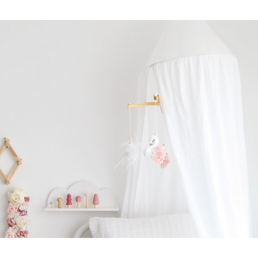 Poppet and Wildflower - Schwan Blush & White