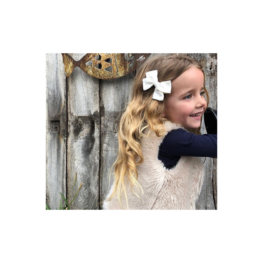 Forever Autumn - Leinen Haarclip Sage Green