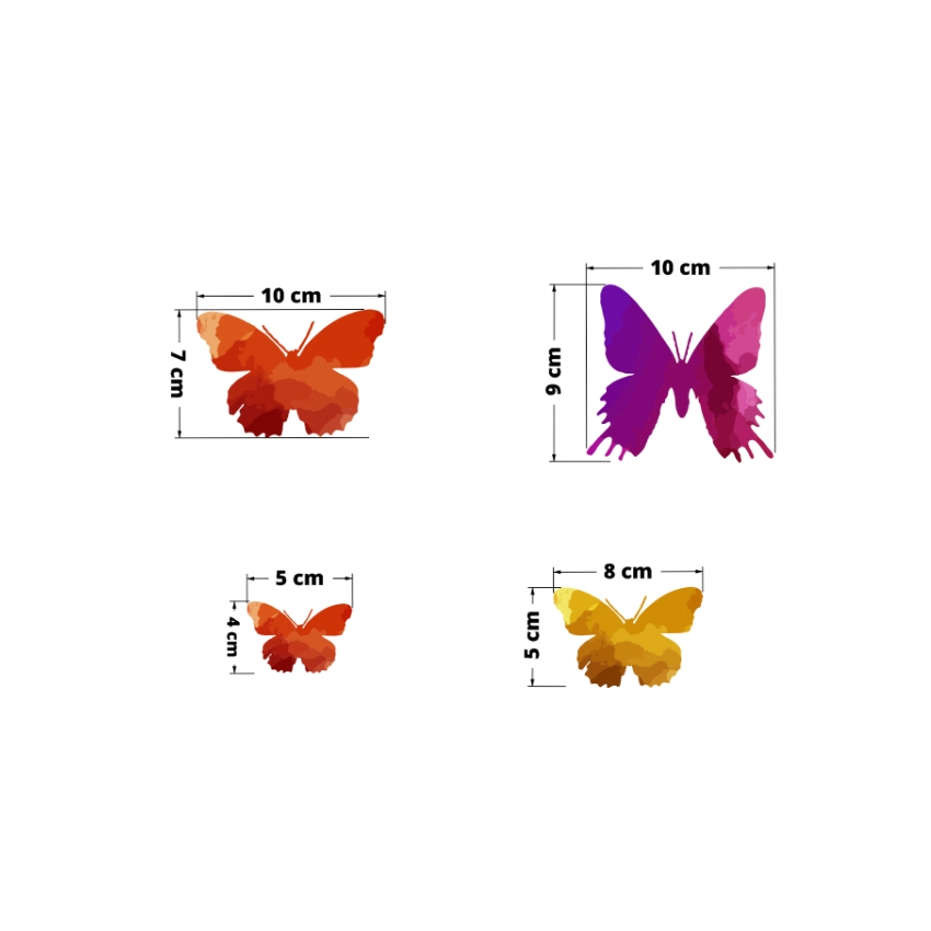 YokoDesign - Wandsticker Schmetterling- Schwarm