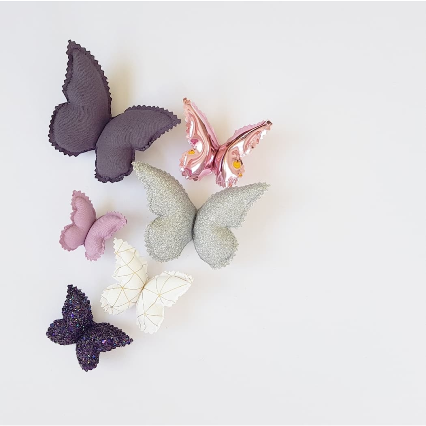 Little Custom Creations - Schmetterlingset Wanddeko Violet Moon