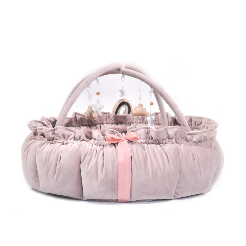 Lilac Sunday - Babyinsel rund 2 in 1 Amelia Altrosa, Spielzeug beige