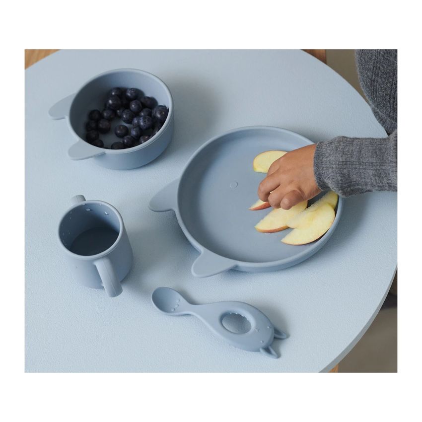 LIEWOOD - Vivi Geschirrset 4-teilig Rabbit Sea Blue