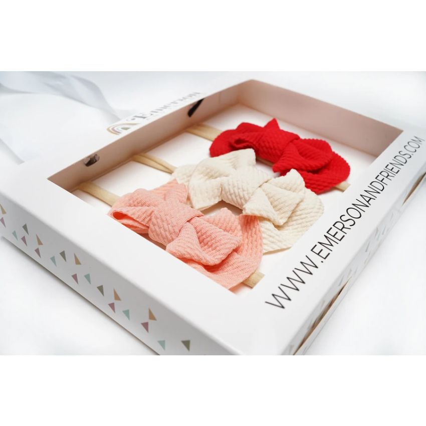 Emerson and Friends - Stirnband Set Waffel Maschen Pink