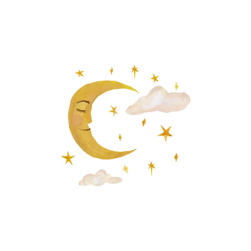 Thats mine - Wandsticker Mond & Sterne