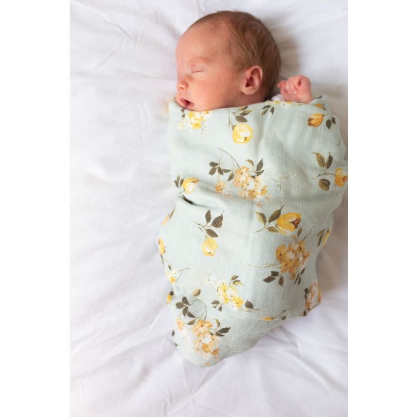 LouLou Lollipop - Muslin Swaddle Wild Rose