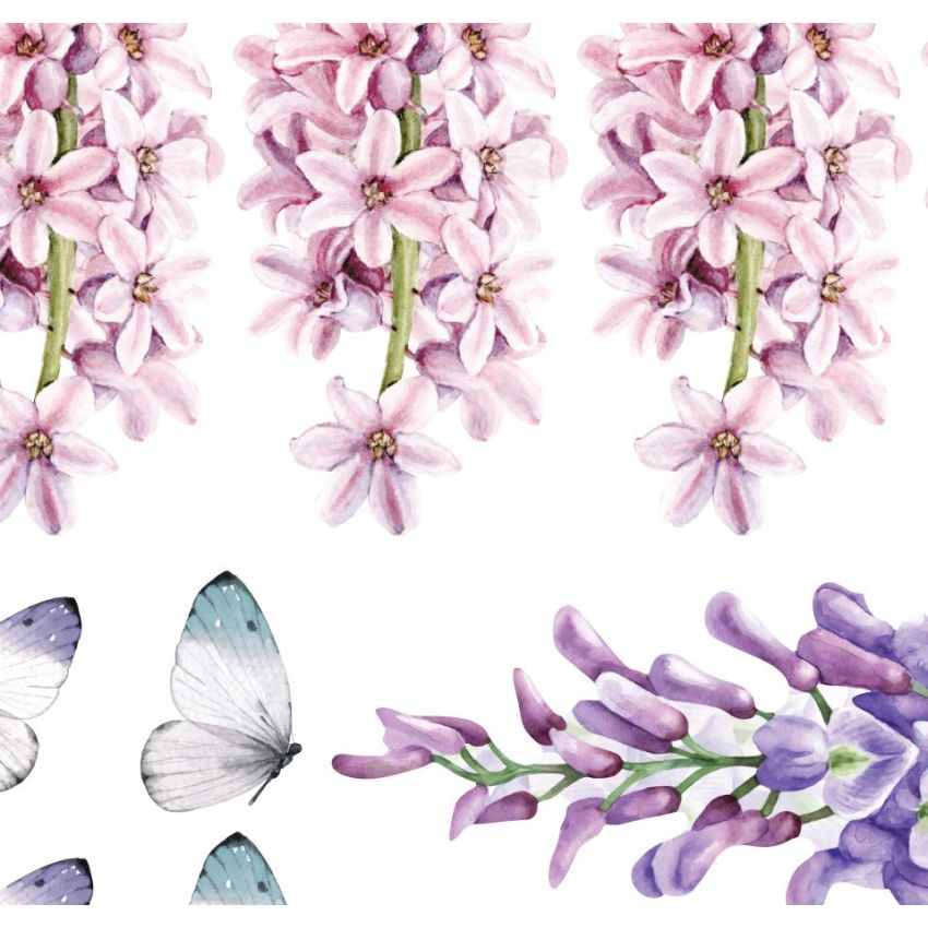 Ginger Monkey - Wisteria, Hyacinth & Butterflies Set