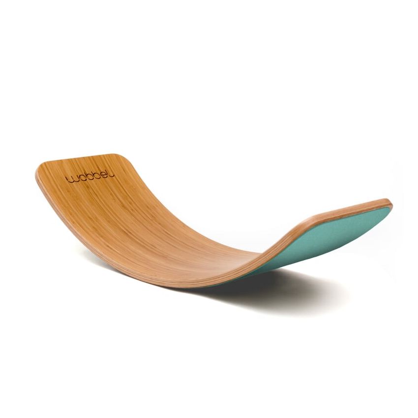 Wobbel - Original Bambus mit Filz Aqua