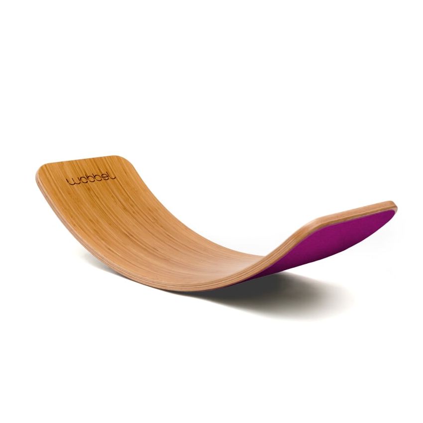 Wobbel - Original Bambus mit Filz Raspberry
