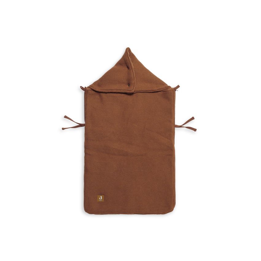 Jollein - Autoschale Fusssack Strickoptik Caramel