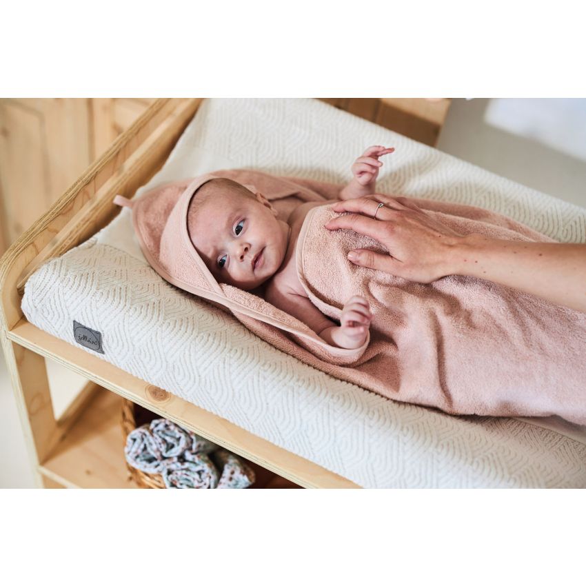 Jollein - Wickelmattenbezug River Strick Cream White