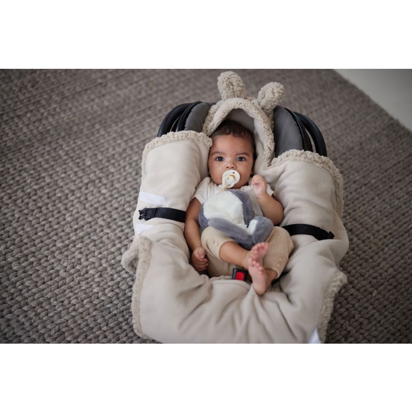 Jollein - Kuschelwrap Plüsch Bunny Nougat