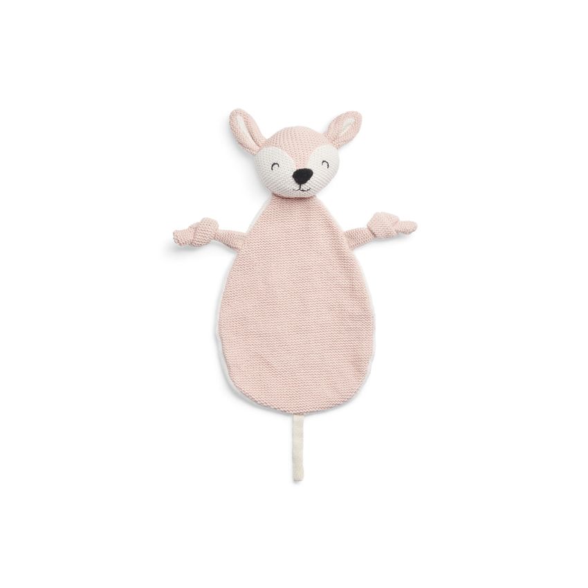 Jollein - Kuscheltuch Strick Hirsch Pale Pink