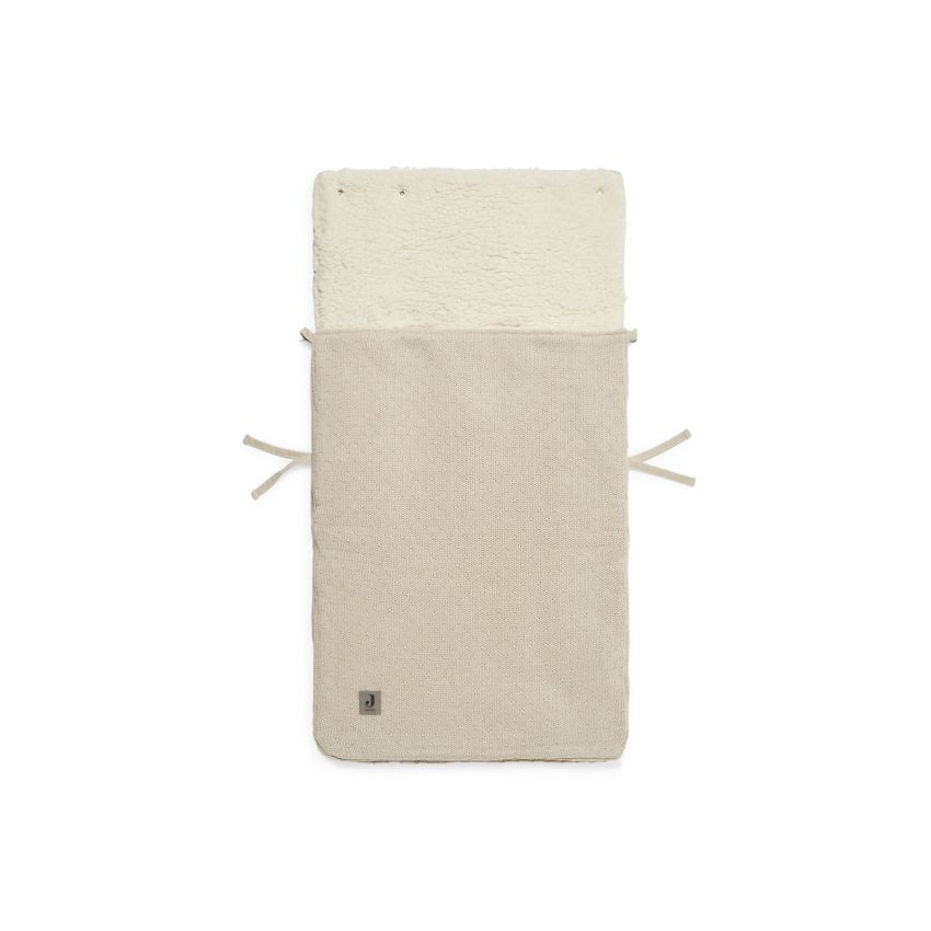 Jollein - Autoschale Fusssack Strickoptik Nougat