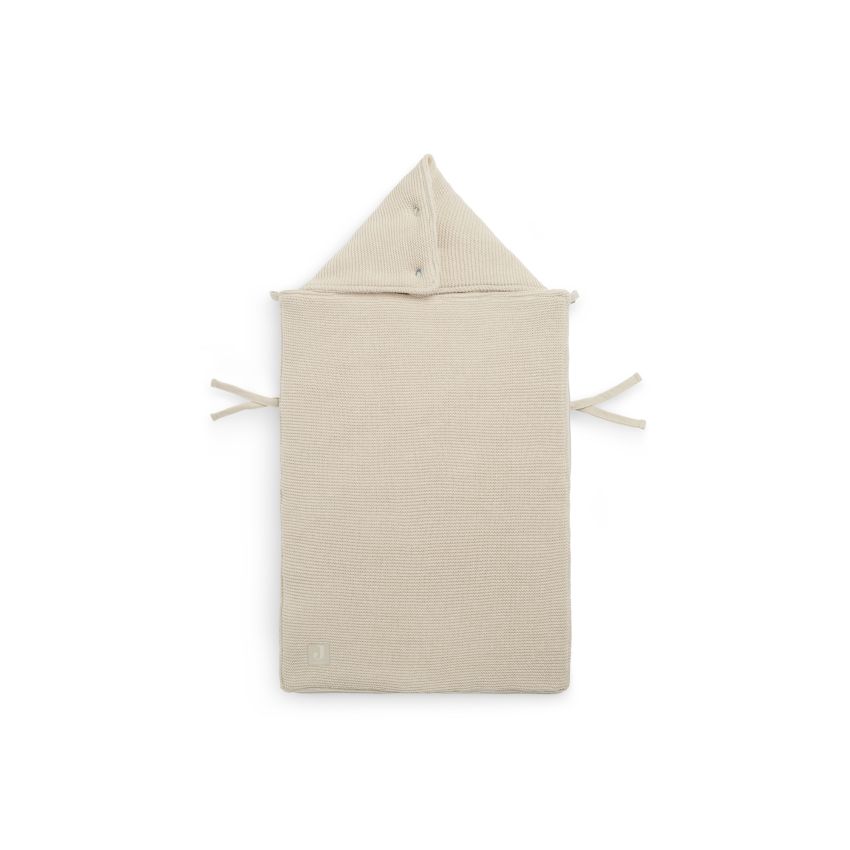 Jollein - Autoschale Fusssack Strickoptik Basic Nougat