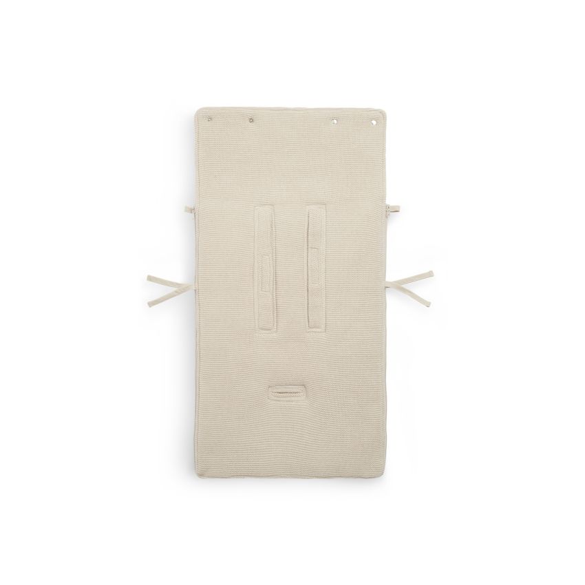 Jollein - Autoschale Fusssack Strickoptik Basic Nougat