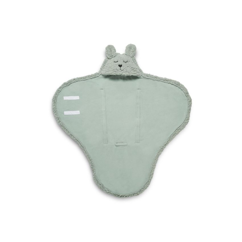 Jollein - Kuschelwrap Plüsch Bunny Ash Green