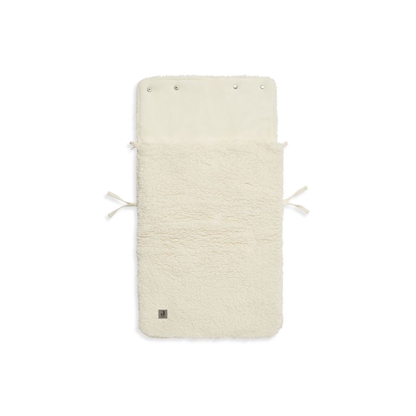 Jollein - Autoschale Fusssack Teddy Cream White