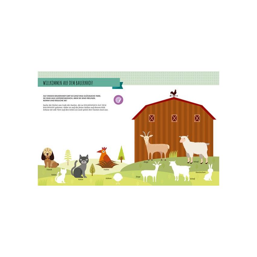 WSKids -  Mein erstes Bauernhofbuch. Mit vielen fantastischen Stickern Montessori: eine Welt der Wei