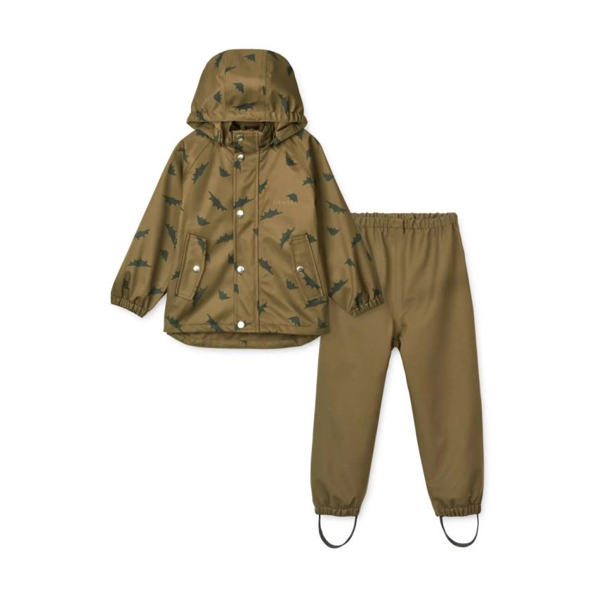 LIEWOOD - Parker Softshell Regenbekleidungsset Bats Khaki