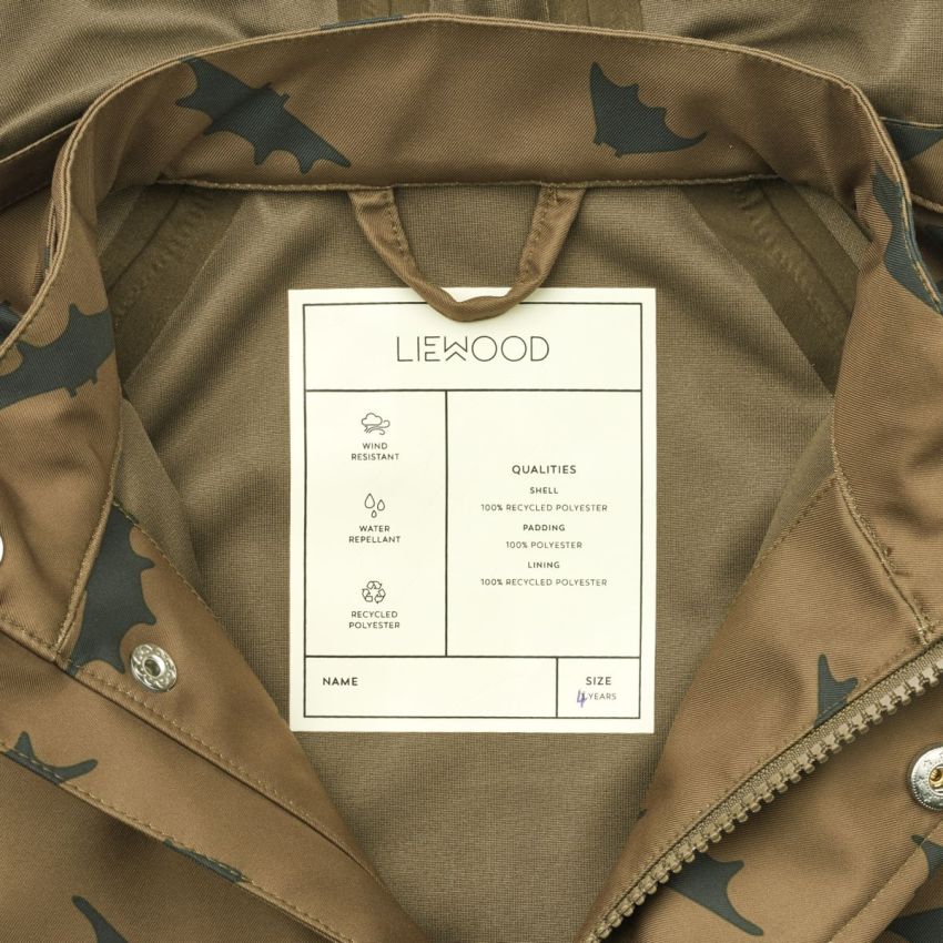 LIEWOOD - Parker Softshell Regenbekleidungsset Bats Khaki