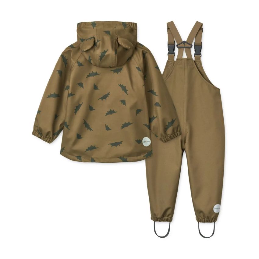 LIEWOOD - Dakota Softshell Regenbekleidungsset Bats Khaki