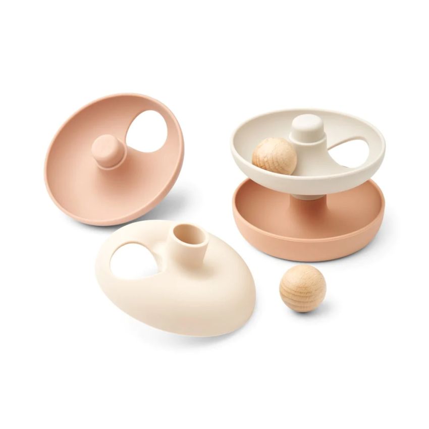 LIEWOOD - Maya Stapelturm Murmelbahn Rose