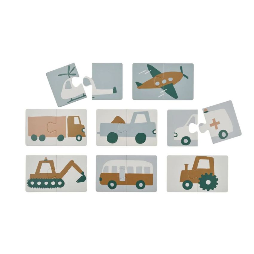 LIEWOOD - Papier Collection: Anfänger Puzzle Brett Fahrzeuge