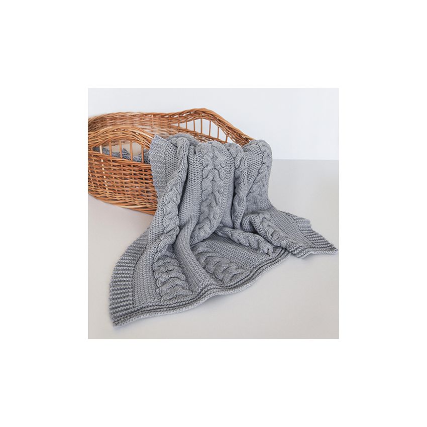 Apero - Knit Manufactory - Lilian Decke Hellgrau