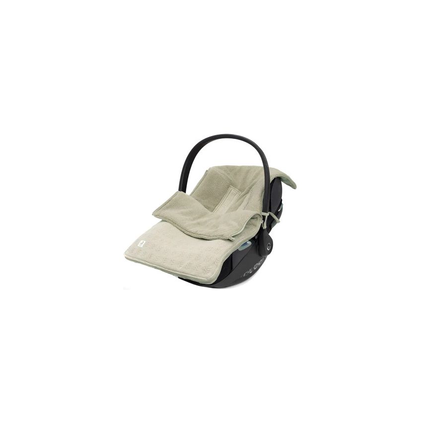Jollein - Autoschale Fusssack Strickoptik Grain Olive