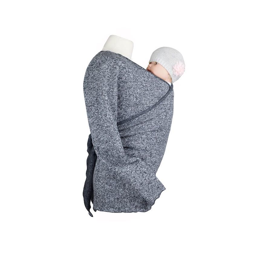 Angel wings 09853 -  Mama- Baby Sweater dick grau