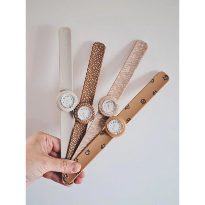 Mrs Ertha - Strapie Uhr Kind & Erwachsene Speckle Nude