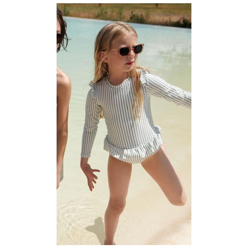 LIEWOOD - Sille UV Badeanzug Streifen Sea Blue White