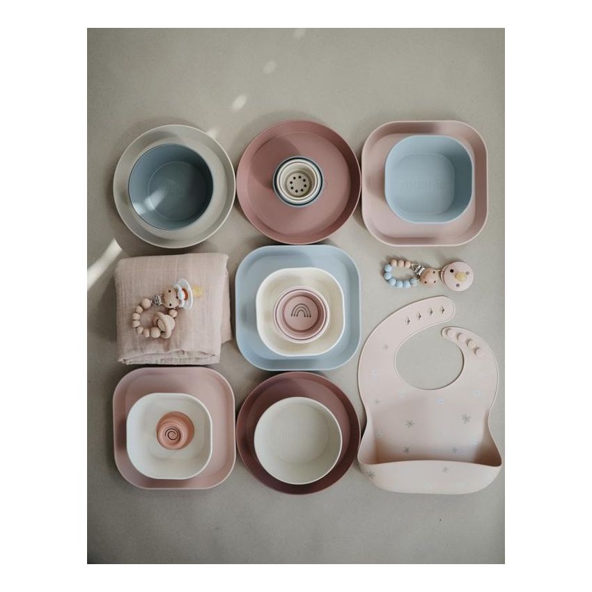 Mushie - 2er Set Schalen rund Woodchuck