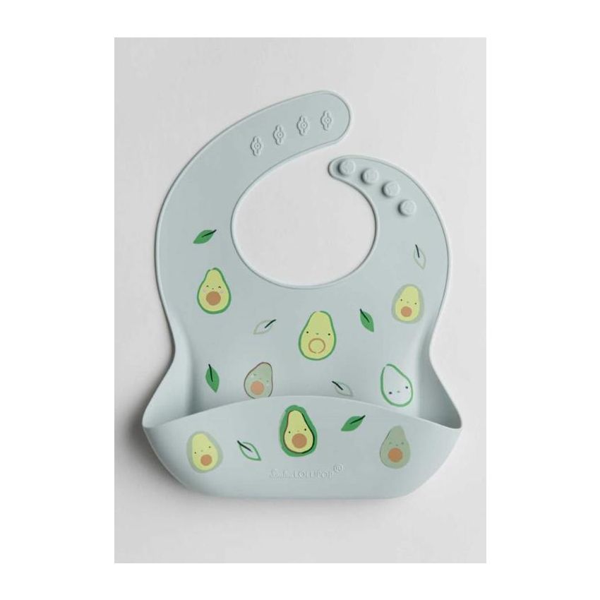 LouLou Lollipop - Silikon- Lätzchen Avocado