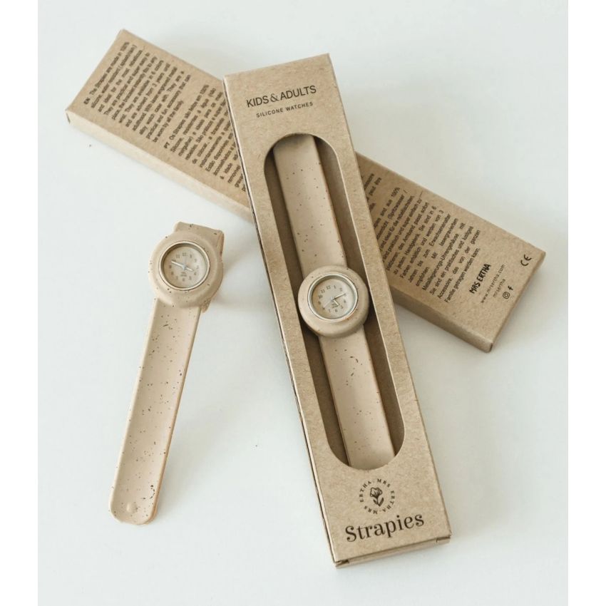 Mrs Ertha - Strapie Uhr Kind & Erwachsene Speckle Nude