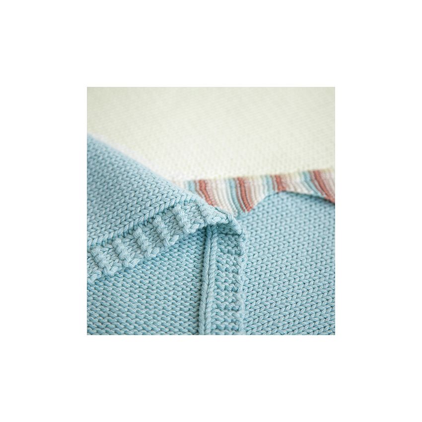 Apero - Knit Manufactory - Decke Einhorn blau