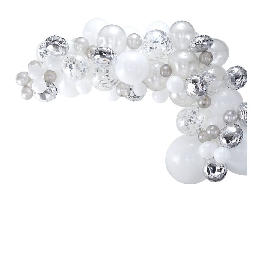 Ginger Ray - Ballon Arch Silber