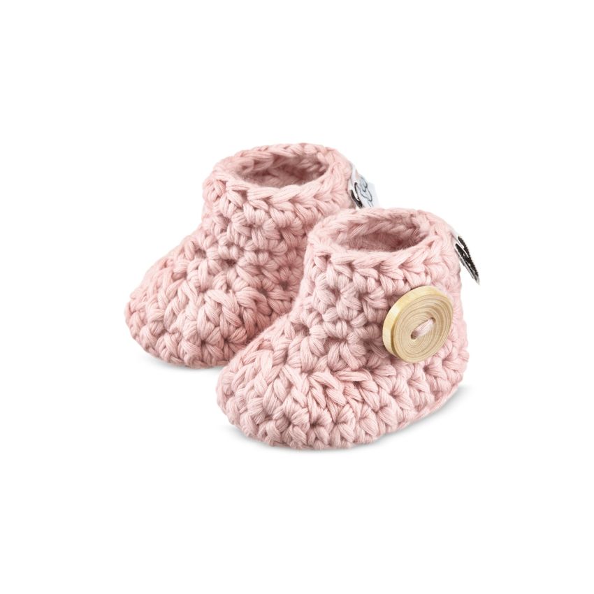 Maylily - Baby Strick- Booties Dusty Pink
