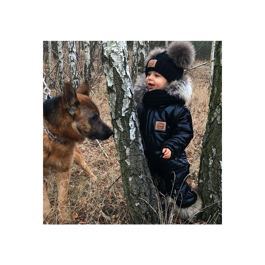 LAttante - Schneeoverall exclusive Collection Schwarz Glanz