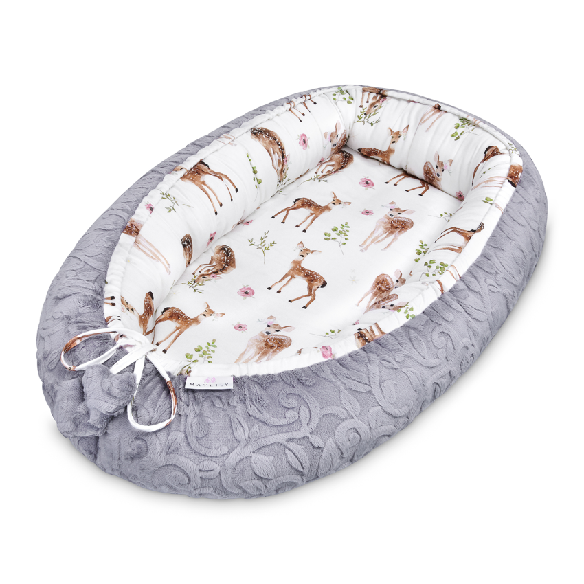 Maylily - Babynest Premium Reh grau