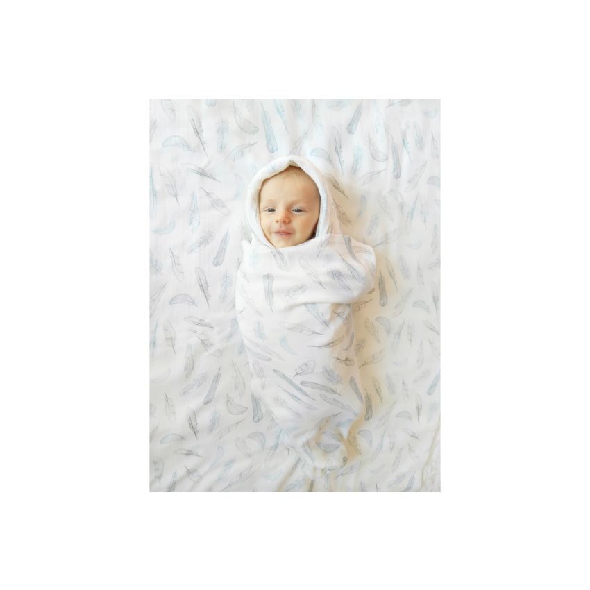 Maylily - Bambus Muslin Swaddle Heavenly Feathers