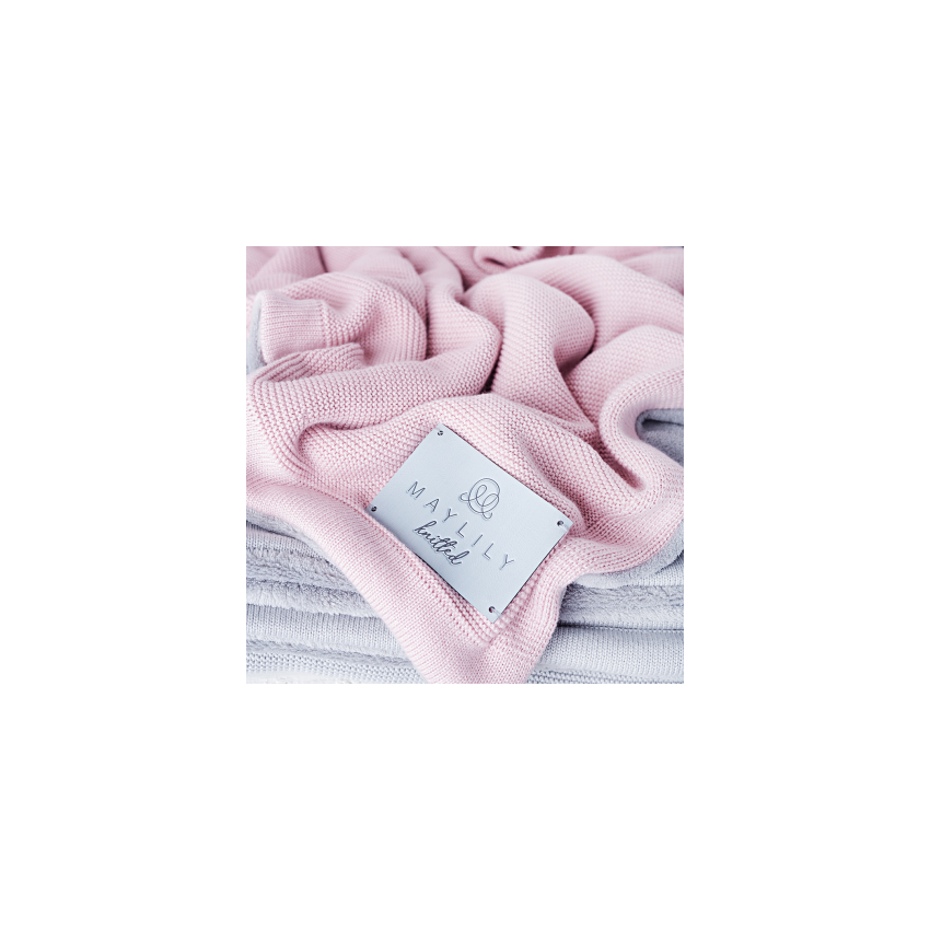 Maylily - Bambooloove Fleece Decke Blush Pink